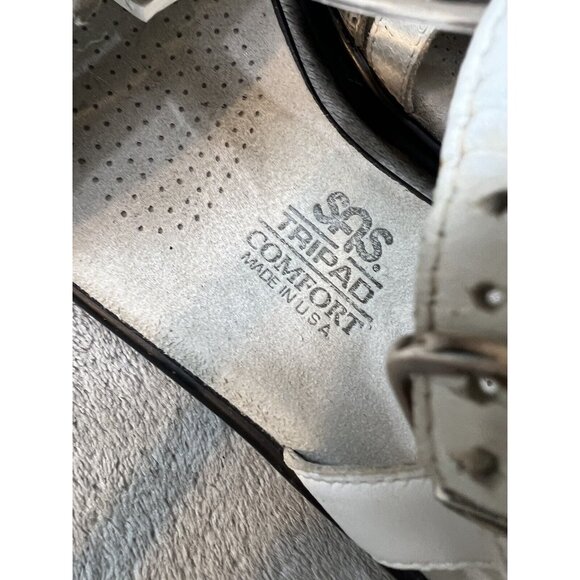 SAS Capri Comfort Women's White Leather Strappy Slingback Sandals Size 8 - Picture 10 of 10